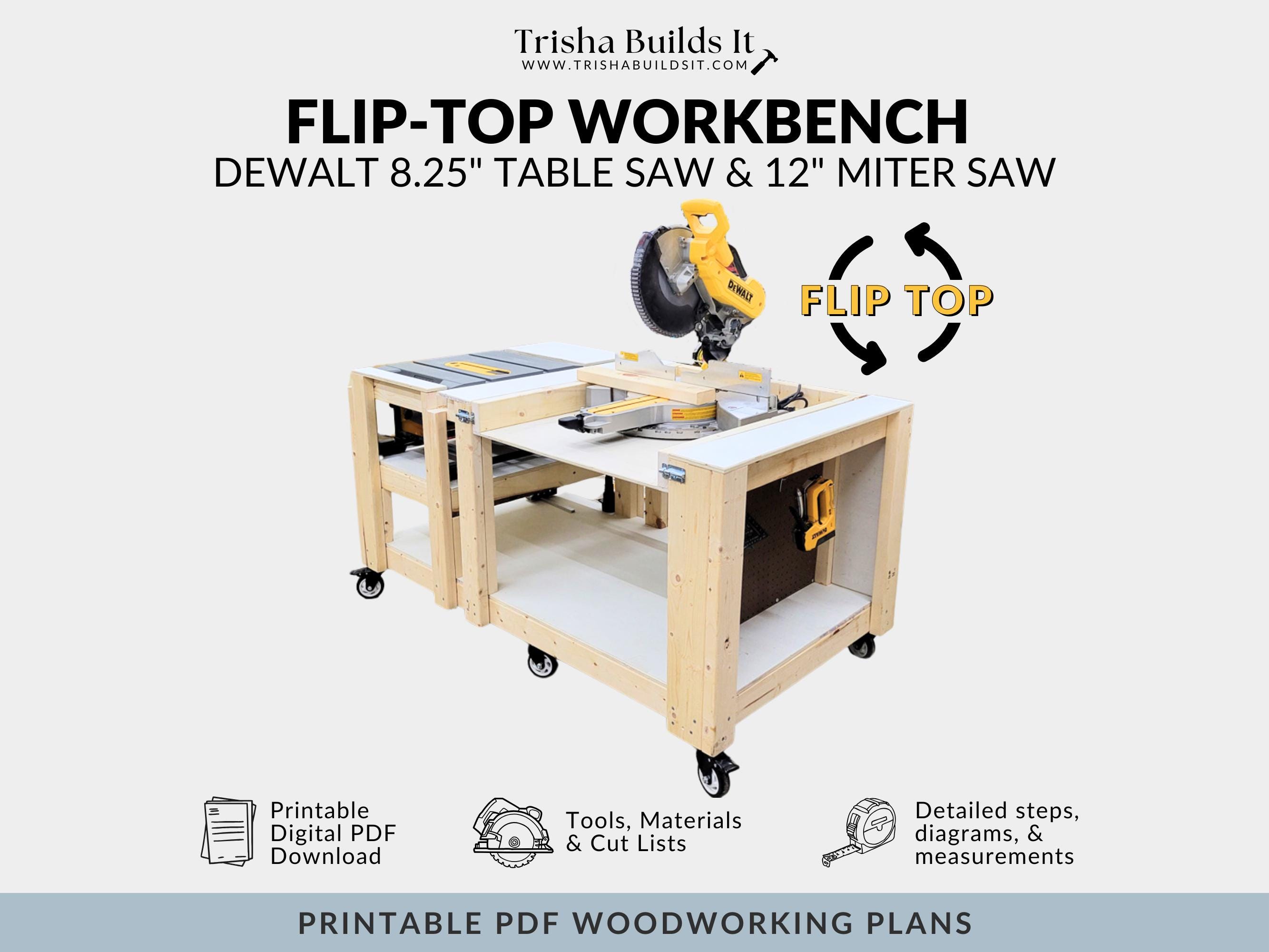 Daptez Banco Da Lavoro Portatile Pieghevole - Capacità 100Kg, 2 Piani 560x110mm - Attrezzi Fai Da Te E Cantiere