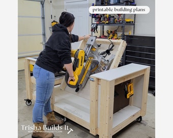 Compact Flip-Top Workbench Plans (8.25" Table Saw/12" Miter Saw)