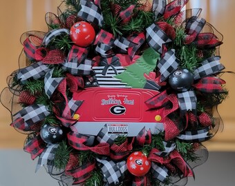 Christmas Wreath Football Wreath