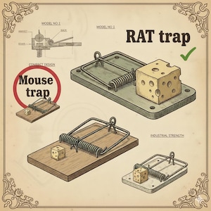 3D Printed Rat Trap Cover Hood, Child Pet Safe Accessory, UV-Resistant Guard
