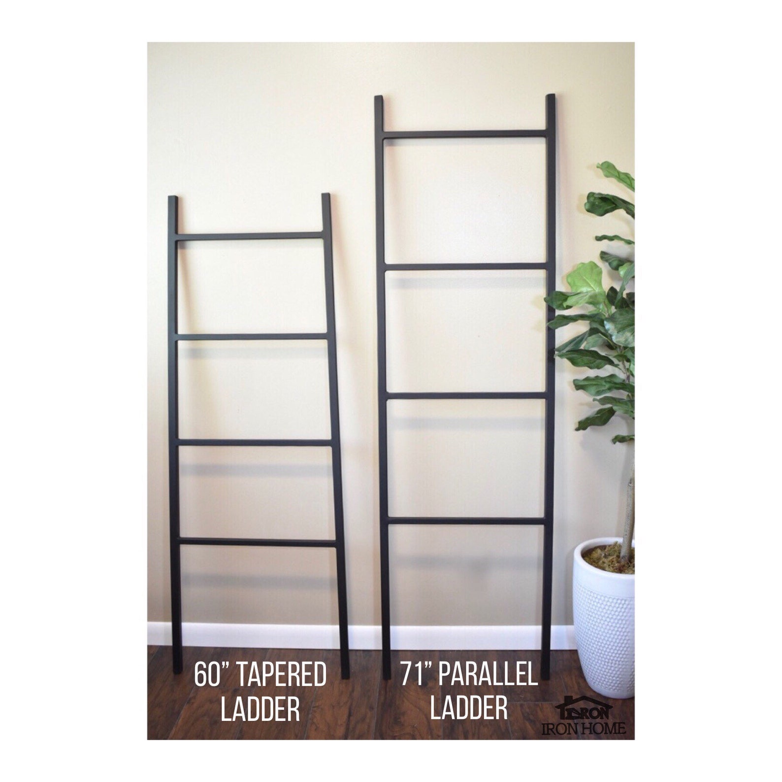 71 Tall Display Ladder Rack Iron Metal Blanket Ladder Etsy