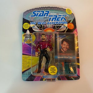 Vintage 90s Star Trek Commander William T. Riker - playmates action figure