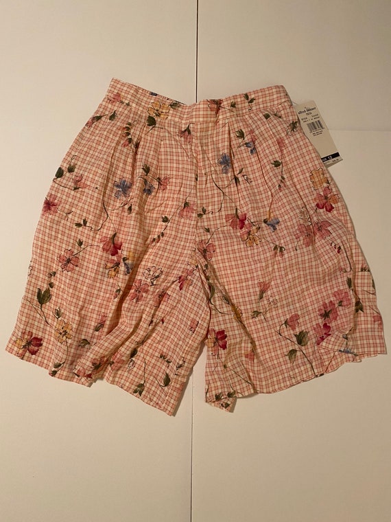 Vintage 90s NWT Alfred Dunner pink plaid and flor… - image 10