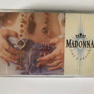 Madonna Like a Prayer Cassette, AIDS Insert, Produced by Prince 1989