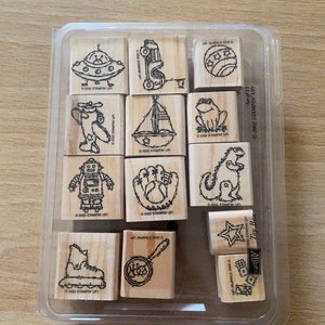 2002, Crayon Fun Alphabet, Letters, Stamp Set, Set of 28, Stampin Up, Card  Making, Kids Craft, Hobby, 20-01-10 20-29-1030 
