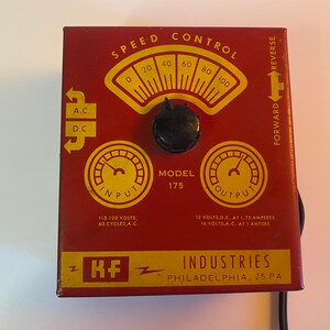 Vintage KF Industries Speed Control - model 175