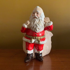 Vintage Santa planter - Saint Nicholas planter