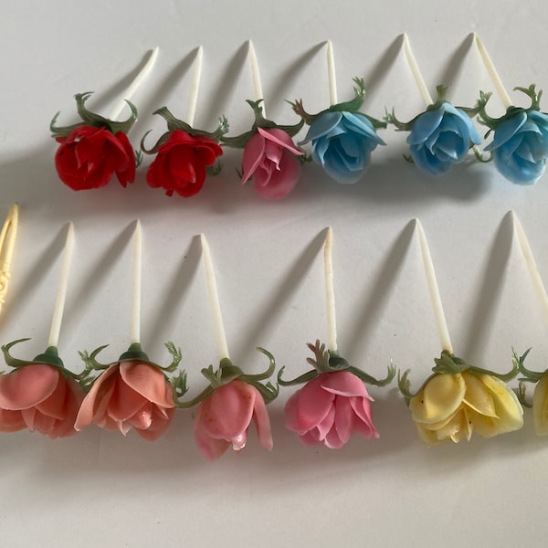 Vintage Plastic Flower Pick Etsy