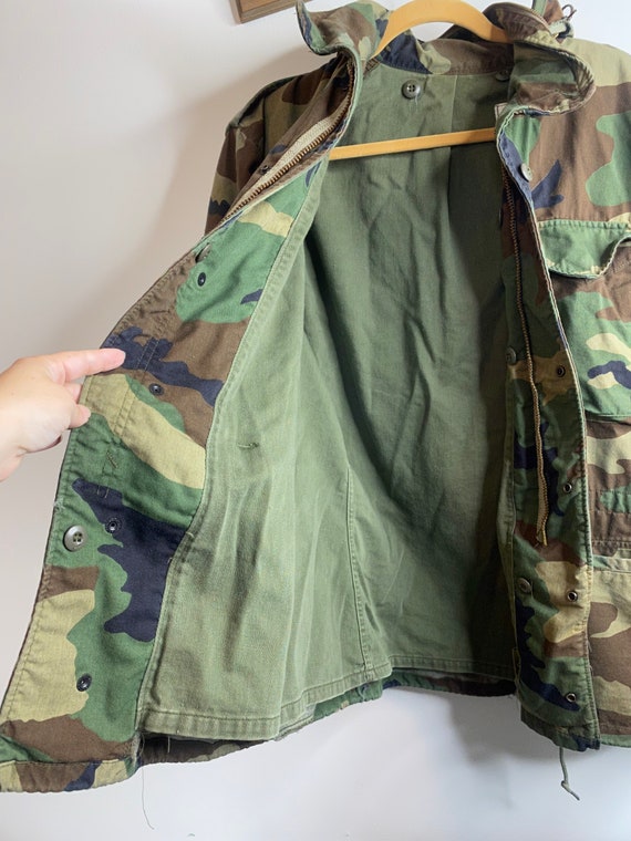 1960s US ARMY lined camo military issue cold weather … - Gem