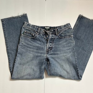 Vtg Paul Smith Jeans 28R Made in Hong Kong / Straight Leg Medium Wash / button fly / 100% cotton size 28 / vintage denim