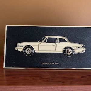 1970 Triumph Stag commemorative wall plaque / desk plaque / desk sign / classic car decor