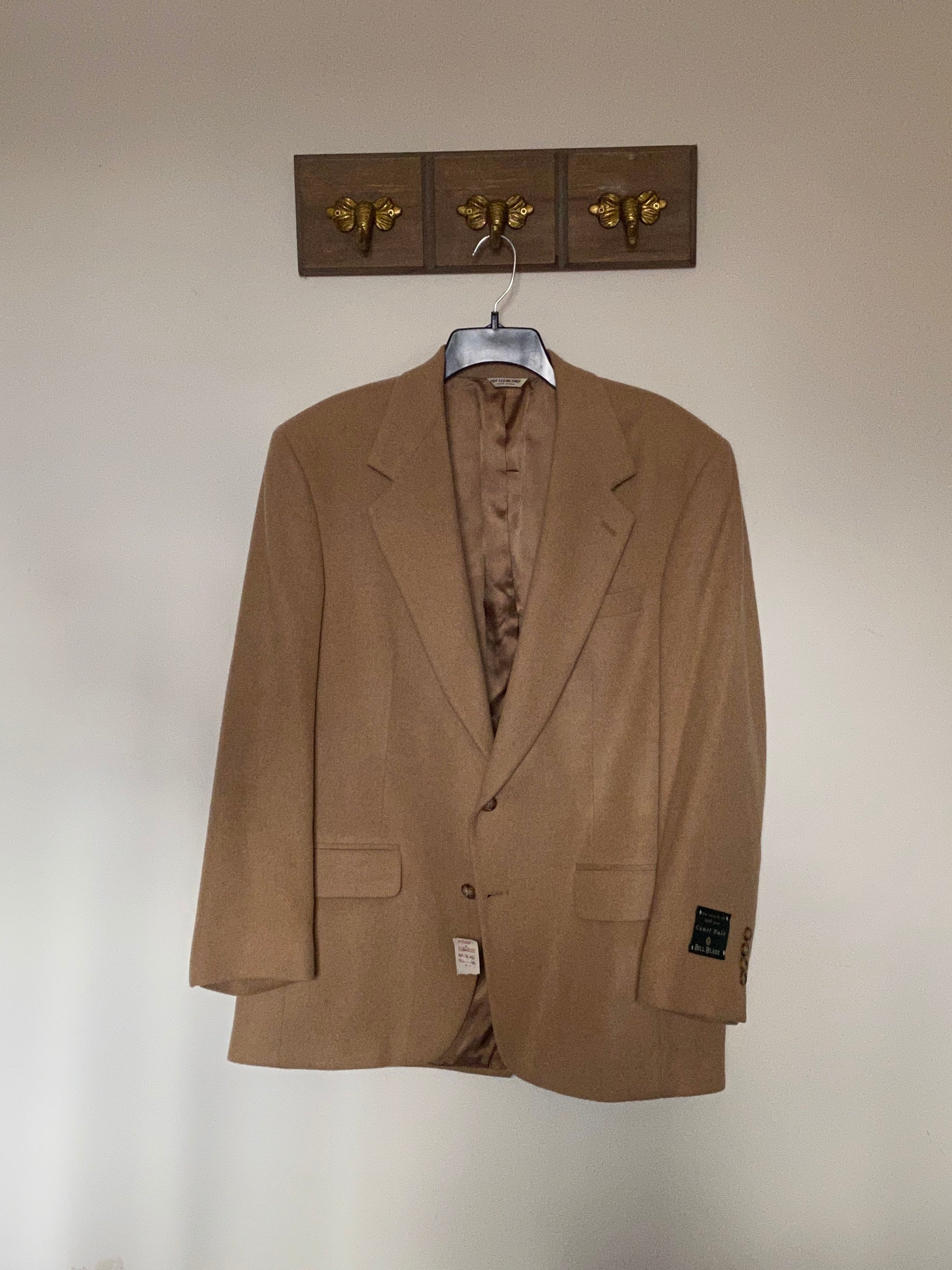 NWT Vintage Bill Blass 100 Camel Hair Shell Blazer Etsy Ireland