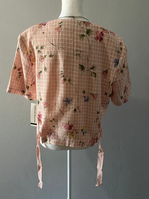 Vintage 90s NWT Alfred Dunner pink plaid and flor… - image 6