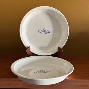 Vtg Corningware Blue Cornflower P-309 9&quot; Pie Plate / Serveerplaat / vintage bakvormen / ovengerei / kookgerei