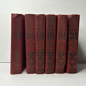 Harper’s Pictorial Library of the World War 1920  Vol 1-6  Read Description / antique books / World War I History
