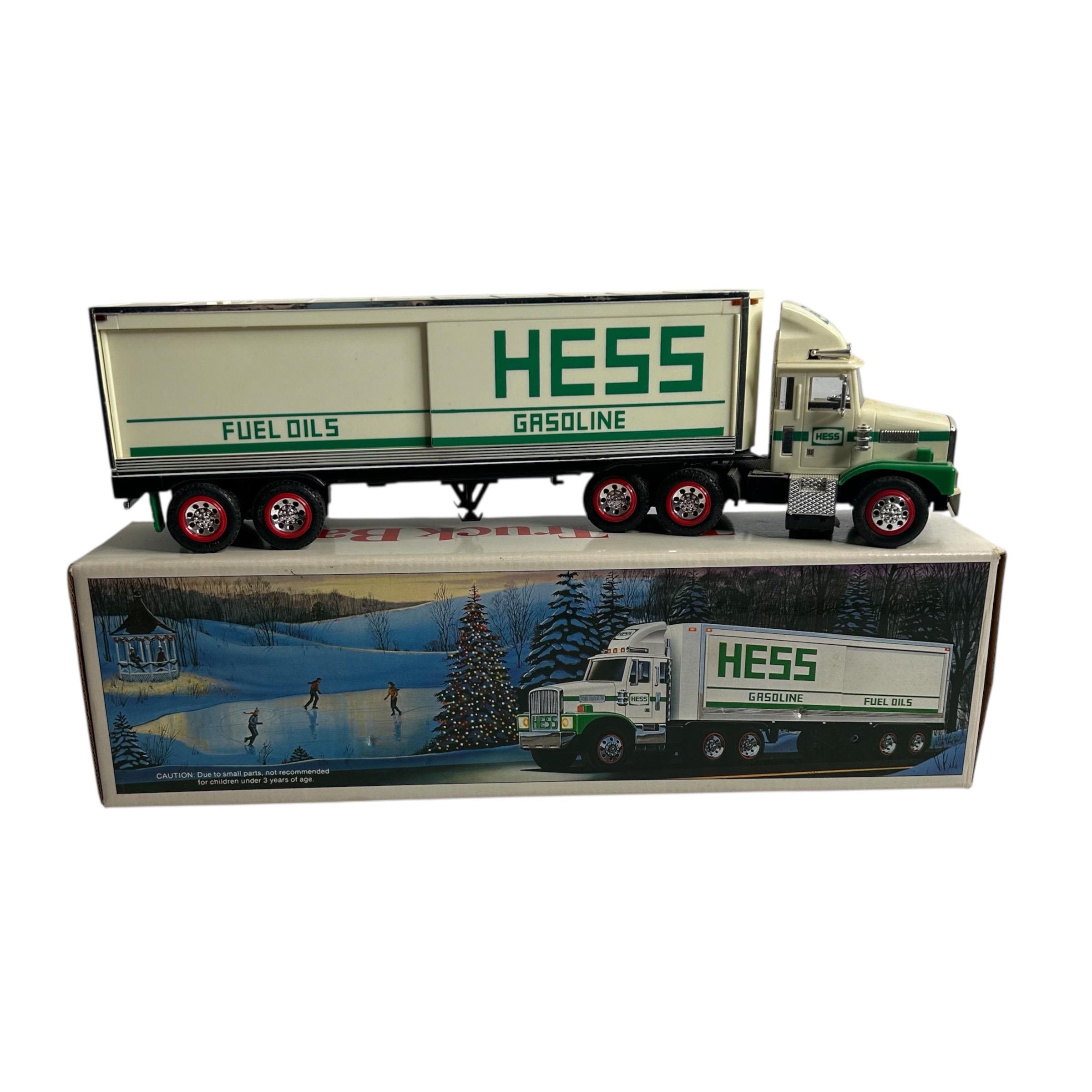 Vtg 1987 Hess Gasoline Truck Coin Bank / Lights Work Missing
