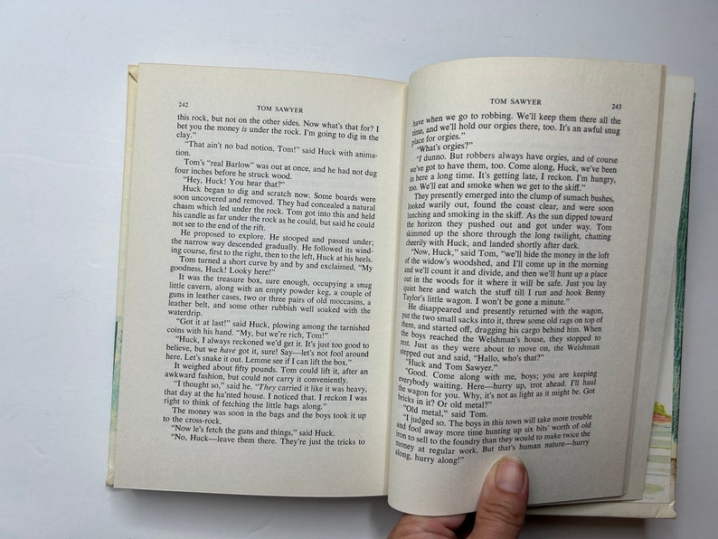 The Adventures of Tom Sawyer, Mark Twain 1965 Hardcover / American ...