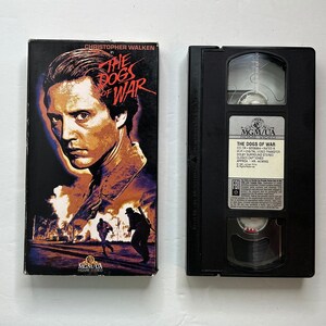 The Dogs of War VHS, 1988 MGM / vintage vhs movies / now playing / Christopher Walken / 1980s action movies / 80s
