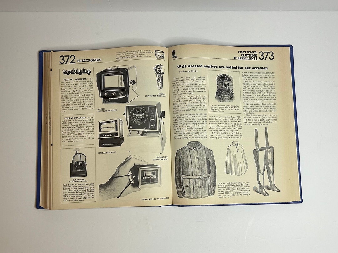 The Complete Fishermans Catalog, Hardcover 1977 First Edition / Vintage