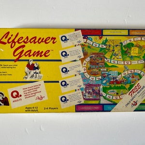 Lifesaver Game 1985, Ungame Co, Child&#39;s Safety Game, Children&#39;s Game, Teaching Game, Safety Game, Vintage Speelgoed, Speelgoed