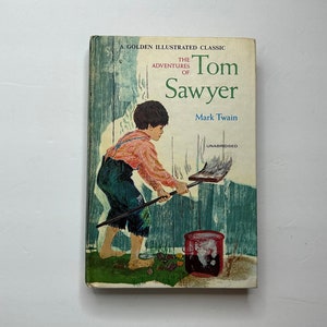 The Adventures of Tom Sawyer, Mark Twain 1965 Hardcover / American literature / vintage books