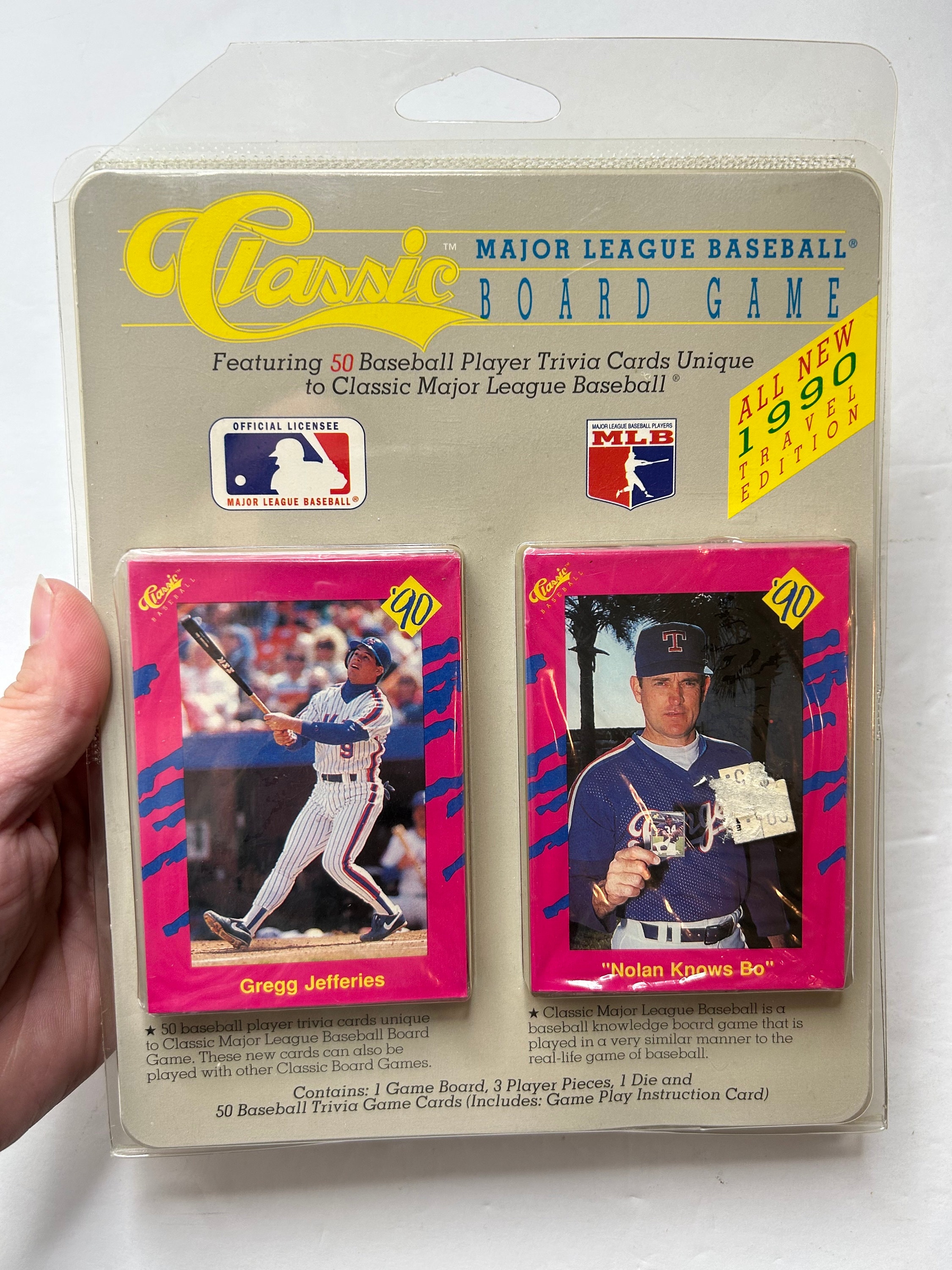 1990 Classic Major League Baseball Board Game Travel Edition New