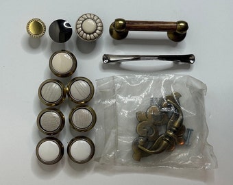 Vtg Drawer Knobs / Drawer Pulls / Dresser Handles Mixed Lot / vintage furniture hardware