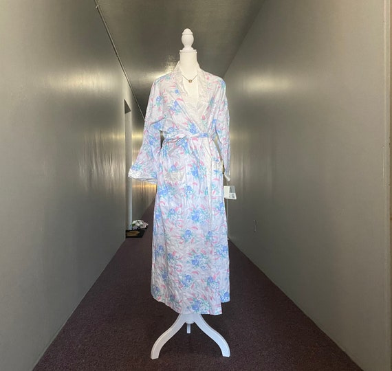 Vintage Appel NWT belted Floral robe / Vintage lo… - image 1