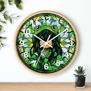 Anime Wanduhr Holzsockel, Japanische Anime Uhr, Manga Decor, Otaku Geschenk, Geek Room Decor
