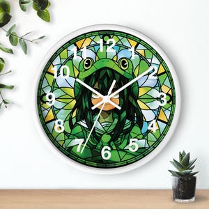 Anime Wanduhr mit weißer Basis, Japanische Anime Uhr, Manga Decor, Otaku Geschenk, Geek Room Decor