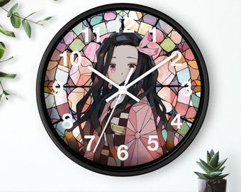 Anime Wall Clock Saber, Japanese Anime Clock, Manga Decor, Otaku Gift ...