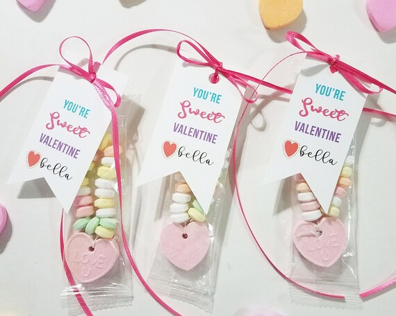 You're Sweet Valentine | Valentine Cookie Tags | Kids Valentine Cards | DIY Valentines Il_570xn