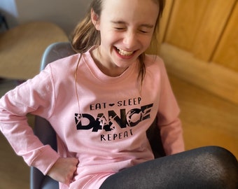 Adorable Dancewear for Young Dancers. Perfect for Studio Warm-ups! Sizes 3-13 years Quality Dance Sweatshirt. Perfect for that little dancer