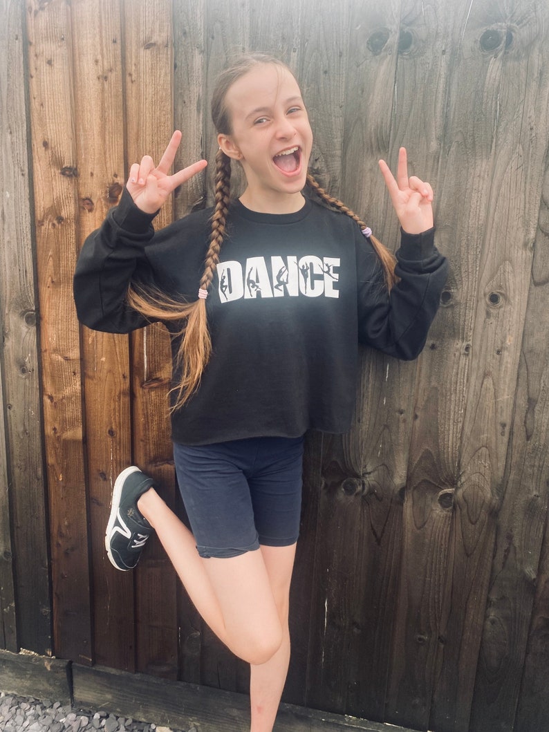 Crop Dance Slounge Sweatshirt Dancewear Top. in Sizes 5 13 - Etsy