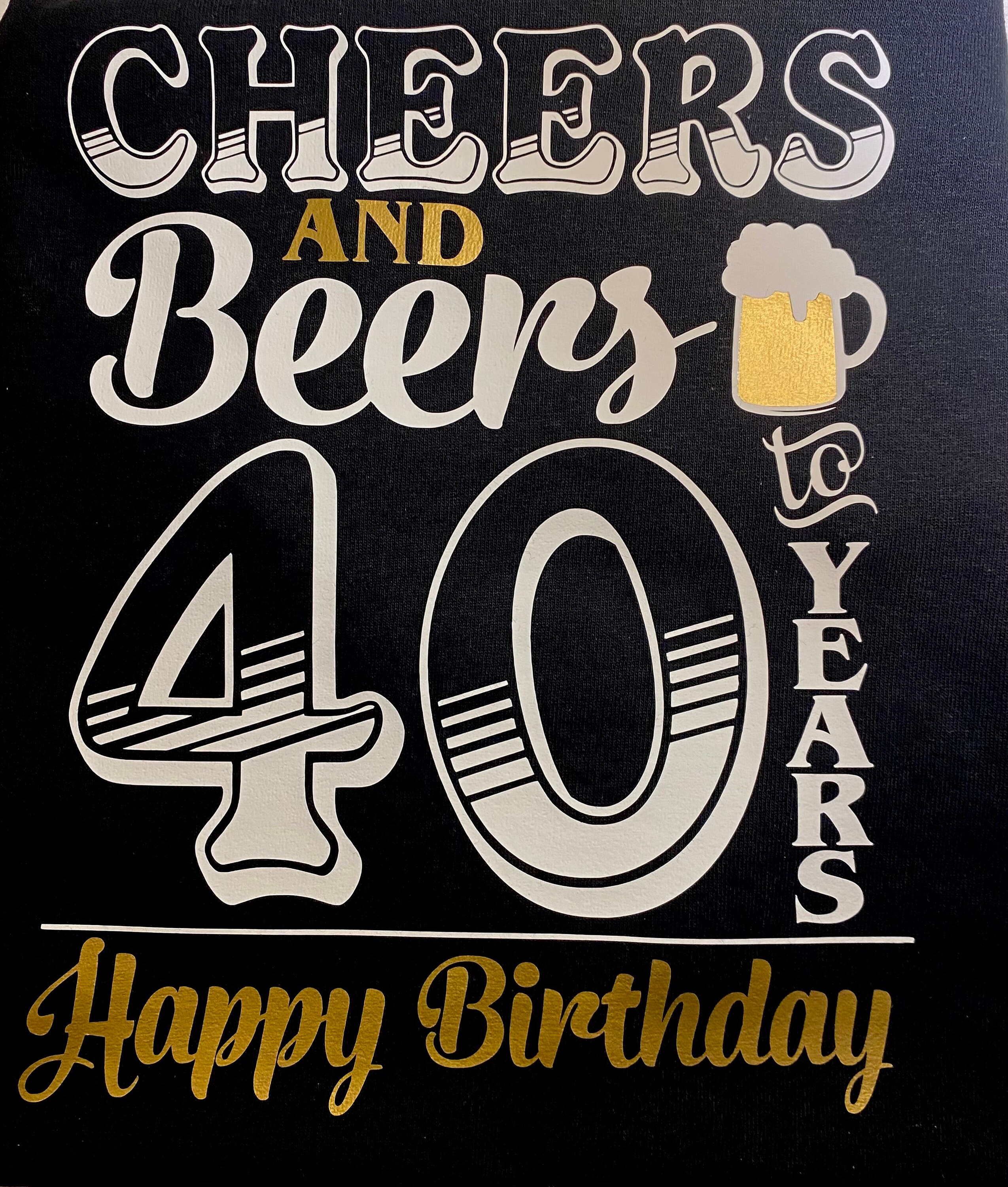 Herren 40. Geburtstag. Cheers und Biere Design Tshirt. Etsy