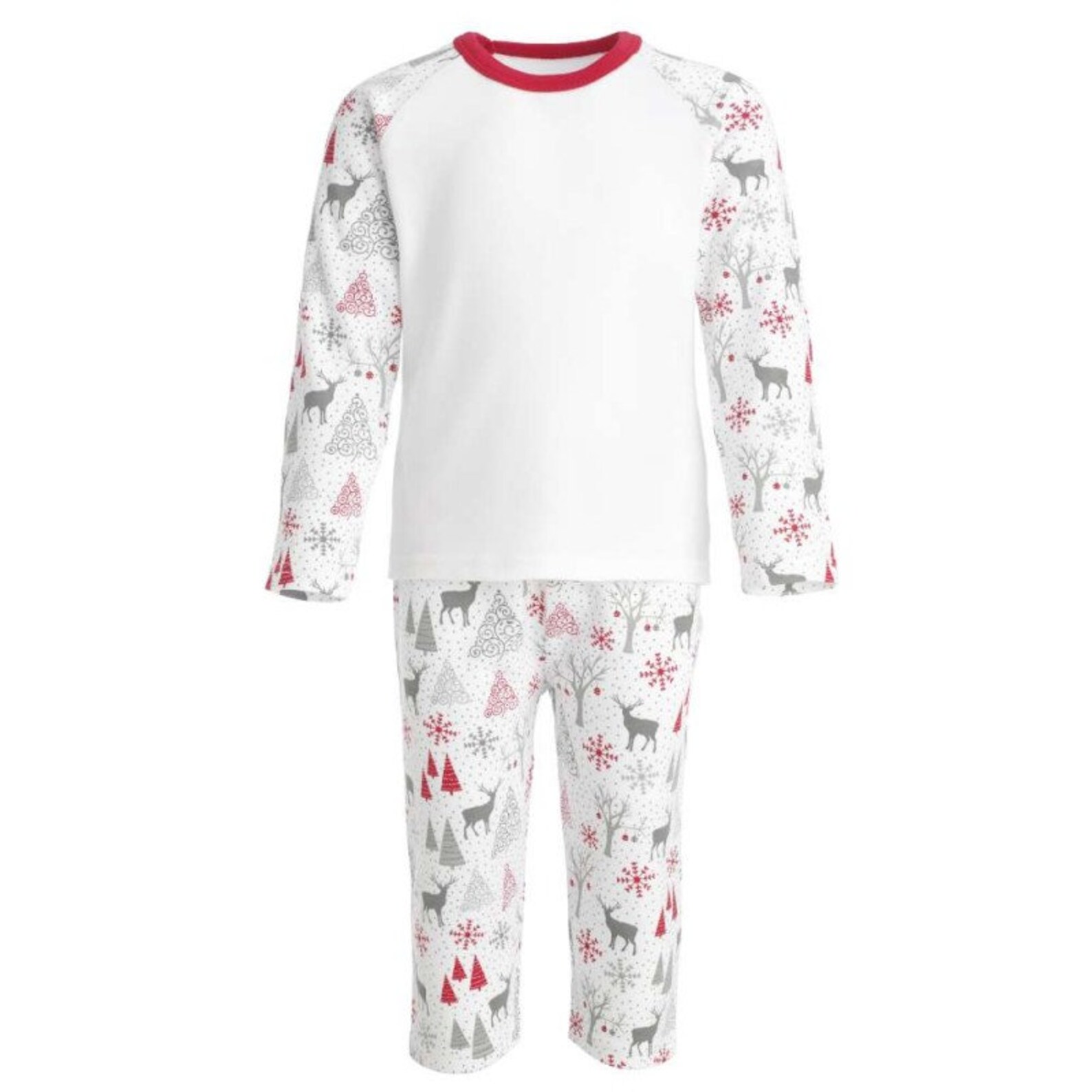 Personalised Reindeer print Christmas Pyjamas kids sizes Etsy