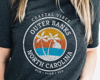Outer Banks North Carolina T-Shirt: Coastal Vibes Tee