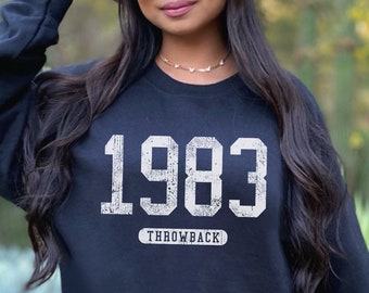 41st Birthday Sweater, Cute 1983 Vintage Birthday Sweatshirt, Throwback 1983, Sister Gift Birthday Gift, Vintage 1983, 1983 Sweatshirt