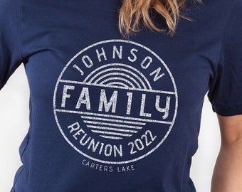 Personalized Family Reunion Shirt: Vintage Style Matching T-Shirts
