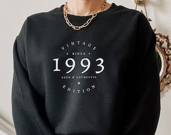 Vintage 1993 Sweatshirt: 31st Birthday Gift