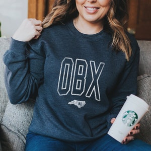 Outer Banks Sweatshirt: OBX North Carolina Crewneck