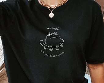 Cute Frog Shirt, Cottagecore Shirt, Goblincore Clothing Frog, Toad Shirt Grunge Shirt, Cottage Core Emo Shirt, Aesthetic Frog Shirt