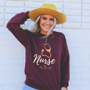 Nurse Life Sweatshirt: Comfort Blend Crewneck