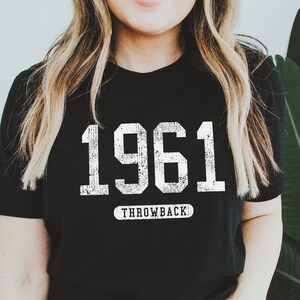 Vintage 1961 Throwback Shirt - 60th Birthday Gift
