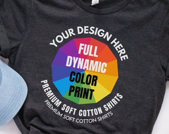 Custom Bella+Canvas Shirt: Personalized DTG Color Print