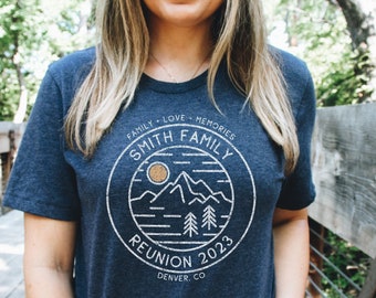 Vintage Custom Family Reunion Shirt, Vacation Personalized Shirt, Family Camping Tee, Family Reunion T-shirt, Personalized Camping Shirt