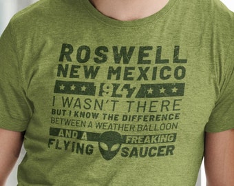 Roswell Alien T-Shirt: I Want To Believe, UFO Graphic Tee