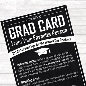 Funny Graduation Card: Hilarious Grad Gift