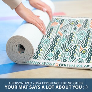 Personalized Yoga Mat - Custom Yoga Mats - Printed Yoga Mat With Name - Personalized Yoga Mat - Yoga Lover Gift - Pilates Yoga Mat - image 3