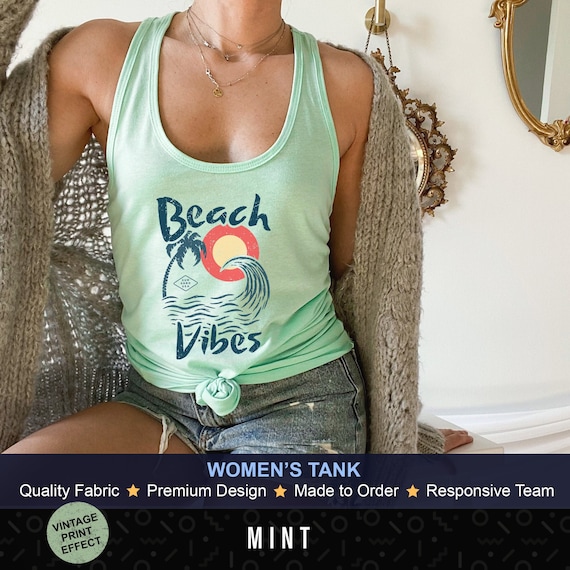 green flowy tank top